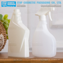 cor personalizável PEAD plástico 500ml frascos do pulverizador gatilho para limpador de vidro e outro detergente doméstico